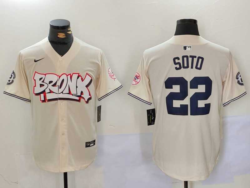 Men's New York Yankees #22 Juan Soto Cream Limited Stitched Baseball Jersey,We sell and wholesale Men's New York Yankees #22 Juan Soto Cream Limited Stitched Baseball Jersey on line form chian!